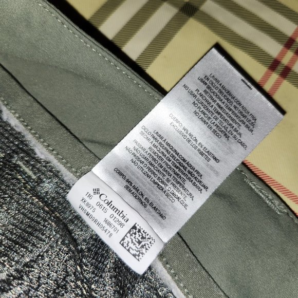 Columbia Omni-Shield Advanced Repellency Olive Khaki Pants Size 10 - Picture 7 of 7